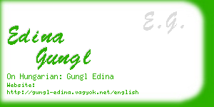 edina gungl business card